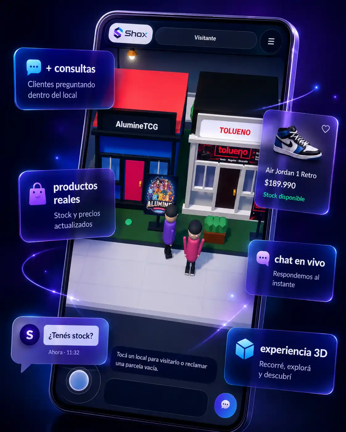 Shox: comercios reales en una calle virtual 3D